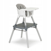 Krzesełko Fotelik ze stoliczkiem do karmienia dzieci 3w1 szary Ecotoys HC-435 GREY