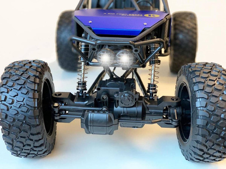 Duży samochód zdalnie sterowany dla dzieci RC Auto Monster Truck niebieski