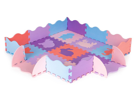 Mata edukacyjna dla dzieci piankowe puzzle dywanik podkład do zabawy 114x114 cm