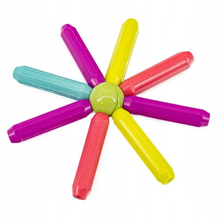 Klocki konstrukcyjne Magnetyczne Zestaw dla dzieci Kolorowe patyczki 64 elementy