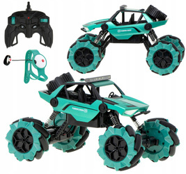 Samochód zdalnie sterowany auto RC na sterowanie niebieski Climbing Car tańczy wspina się 1:14 2 piloty