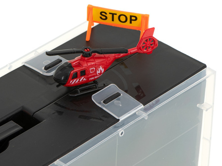 Duża ciężarówka Transporter Garaż dla samochodów z zestawem autek Straż Pożarna dla dzieci