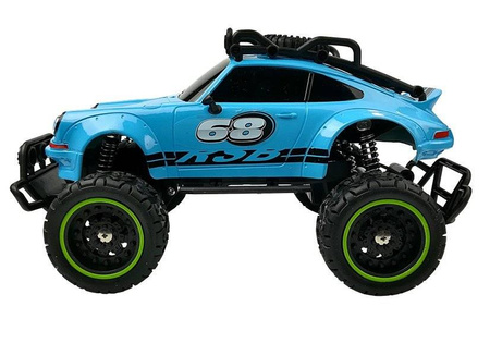 Duży terenowy samochód zdalnie sterowany dla dzieci Beetle RC 1:18 2,4GHz niebieski 