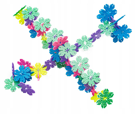 Klocki konstrukcyjne dla dzieci Kreatywne rzepki Płatki śniegu Czepki 1000 sztuk Zestaw klocków