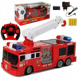 Auto RC dla dzieci Wóz strażacki zdalnie sterowany Straż pożarna 28cm