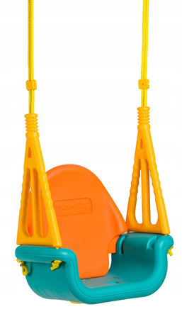 Huśtawka plastikowa kubełkowa deska dla dzieci do domu ogrodu do 30 kg 3w1 Ecotoys