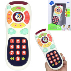 Zabawkowy interaktywny pilot muzyczny dla dzieci efekty świetlne i dźwiękowe