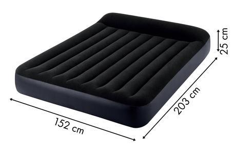Dmuchany materac INTEX dwuosobowy do spania z pompką Łóżko pompowane 64150