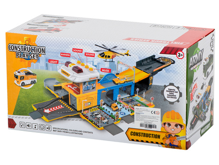 Duży rozkładany transporter Wóz budowlany Parking Garaż dla dzieci z akcesoriami