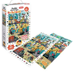CzuCzu Puzzle obserwacyjne Na budowie 60 el +plakat
