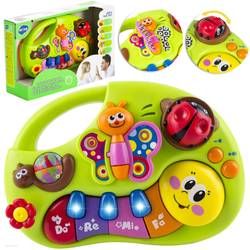 Interaktywne pianinko edukacyjne Organki muzyczne dla dzieci Gąsienica HOLA