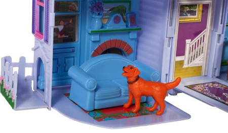 Rozkładany domek dla lalek Country + meble +figurki