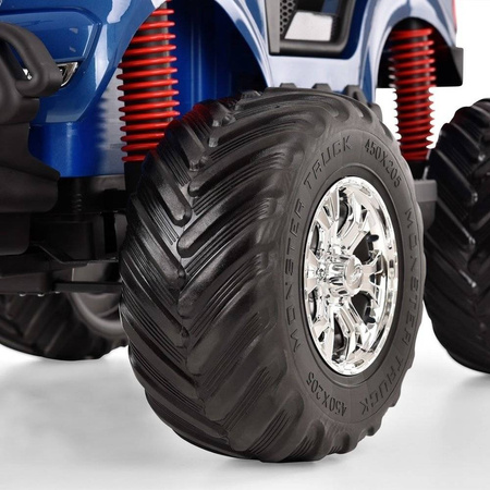 Pojazd na akumulator samochód elektryczny Monster Truck Ford Ranger auto dla dzieci niebieski