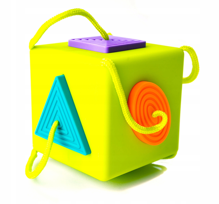 Kostka edukacyjna Sorter kształtów dla dzieci OombeeCube Fat Brain Toys FA120-1