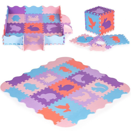 Mata edukacyjna dla dzieci piankowe puzzle dywanik podkład do zabawy 114x114 cm