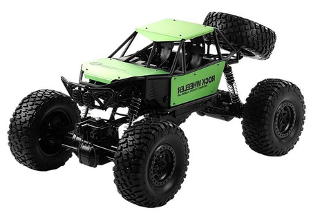 Duży samochód zdalnie sterowany dla dzieci RC Auto Monster Truck zielony