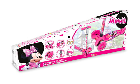 Trójkołowa hulajnoga dla dzieci Myszka Minnie Disney 3-kołowa regulowana