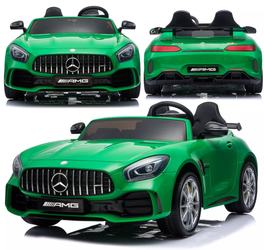 Luksusowy samochód elektryczny dla dzieci HL289 Mercedes GTR Auto na akumulator zielony
