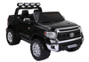 Czarna Toyota Tundra samochód elektryczny auto na akumulator dla dzieci 2 silniki dźwięk światła LED