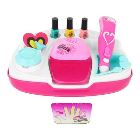 Zestaw do malowania paznokci studio kosmetyczne dla dzieci lakiery maszynki 11 elementów