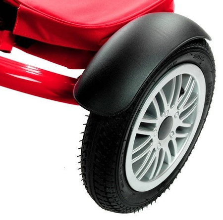 Rowerek trójkołowy dla dzieci wózek spacerówka z daszkiem PRO800 czerwony