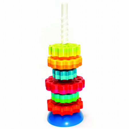 Zakręcona wieża SpinAgain Fat Brain Toys Piramidka dla dzieci Układanka Wieża FA110-1