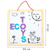 Dwustronna magnetyczna tablica edukacyjna dla dzieci kredowa literki Ecotoys ESC-W-018A