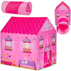 Namiocik namiot z tunelem dla dzieci plac zabaw domek różowy IPLAY