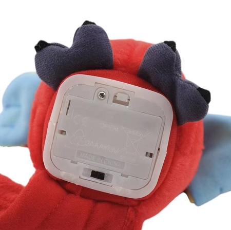 Gadająca papuga Ara powtarzająca gaduła przedrzeźniacz zabawka dla dzieci 23 cm czerwona