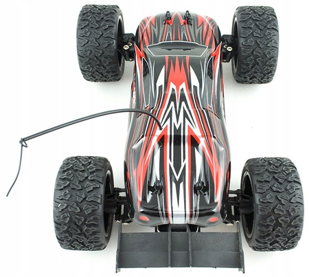 Duży samochód zdalnie sterowany RC Land Buster 2.4G 45km/h 1500mah na pilota czerwony