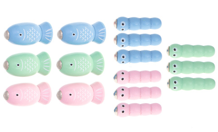 Drewniany pociąg edukacyjny dla dzieci z sorterem Zabawa w łowienie rybek z magnesem Kolejka z wagonami