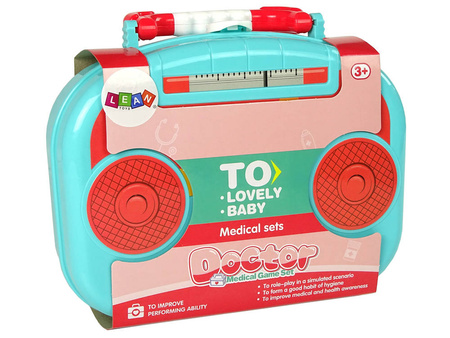 Zestaw małego lekarza doktora w walizce dla dzieci 19 elementów
