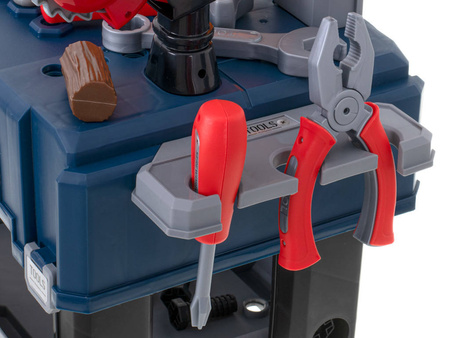 Zestaw małego majsterkowicza walizka warsztat z narzędziami dla dzieci 65 el