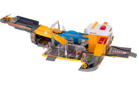 Duży rozkładany transporter Wóz budowlany Parking Garaż dla dzieci z akcesoriami