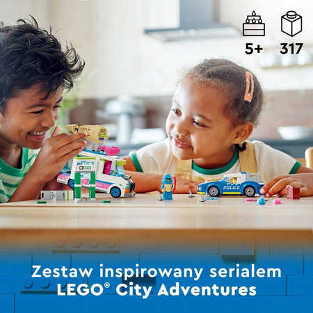 LEGO City 60314 Policyjny pościg za furgonetką z lodami