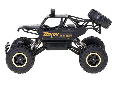 Duży samochód terenowy zdalnie sterowany RC Auto Rock Crawler 1:12 4WD czarny