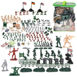 Duży zestaw wojskowy figurki żołnierzyki armia dla dzieci 300 elementów
