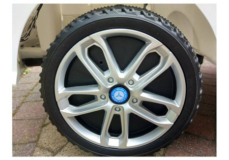 Auto na akumulator Mercedes ML350 biały elektryczny dla dzieci światła LED