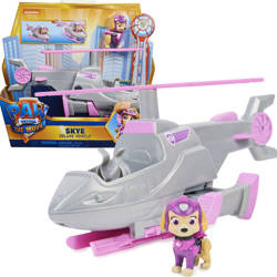 Psi Patrol Zestaw Pojazdy bohaterów Deluxe Skye + figurka