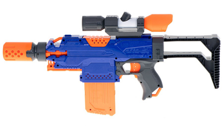 Duży karabin maszynowy na naboje piankowe NERF Wyrzutnia do strzałek Pistolet dla dzieci 48 sztuk
