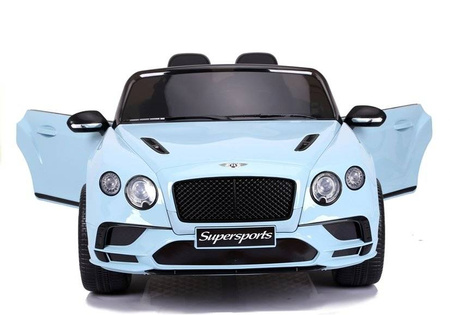 Samochód na akumulator Bentley Supersports JE1155 pojazd elektryczny Auto dla dzieci światła LED pilot niebieski