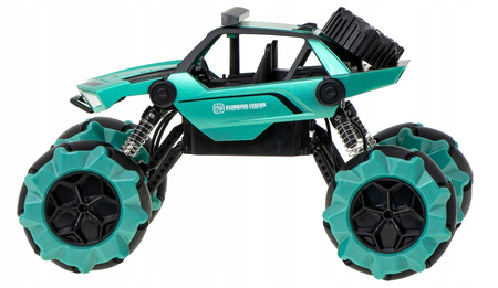 Samochód zdalnie sterowany auto RC na sterowanie niebieski Climbing Car tańczy wspina się 1:14 2 piloty 