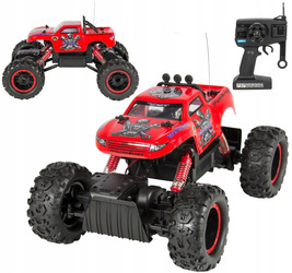 Duży samochód terenowy zdalnie sterowany NQD ROCK CRAWLER KING 1:12 USB czerwony