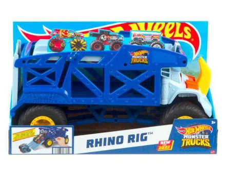 Hot Wheels Transporter Rhino Rig pojazd laweta nosorożec dla dzieci 