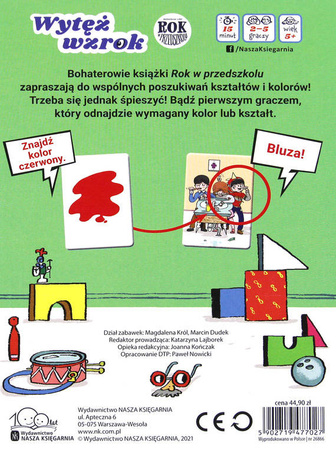 Gra na spostrzegawczość Wytęż wzrok - Rok w przedszkolu