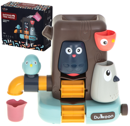 Zabawkowy domek na drzewie Zestaw do kąpieli dla dzieci z kranem Zabawka do wanny pod prysznic