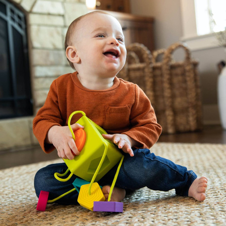 Kostka edukacyjna Sorter kształtów dla dzieci OombeeCube Fat Brain Toys FA120-1