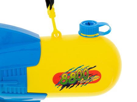 Duży pistolet na wodę dla dzieci Wyrzutnia wodna Broń na wodę Sikawka XXL 2400ML niebieski