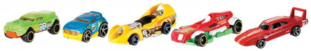 Zestaw pięciu pojazdów samochodzików Hot Wheels dla dzieci mix wzorów