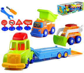 Zestaw pojazdów do rozkręcania dla dzieci Zabawkowe samochody narzędzia